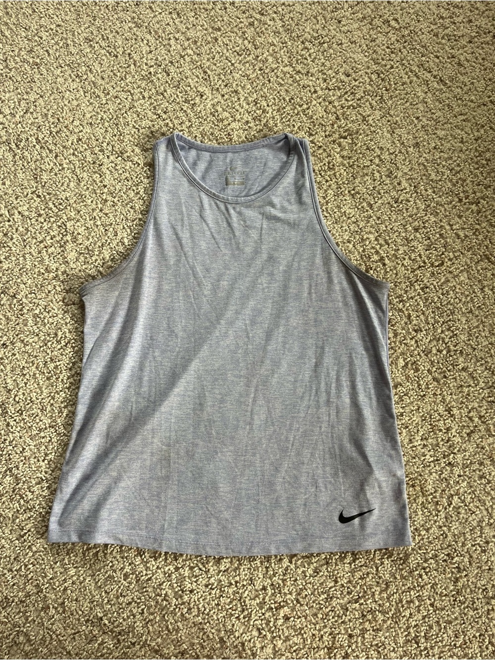 Nike Light Gray Women's Scoop Neck Athletic Tank